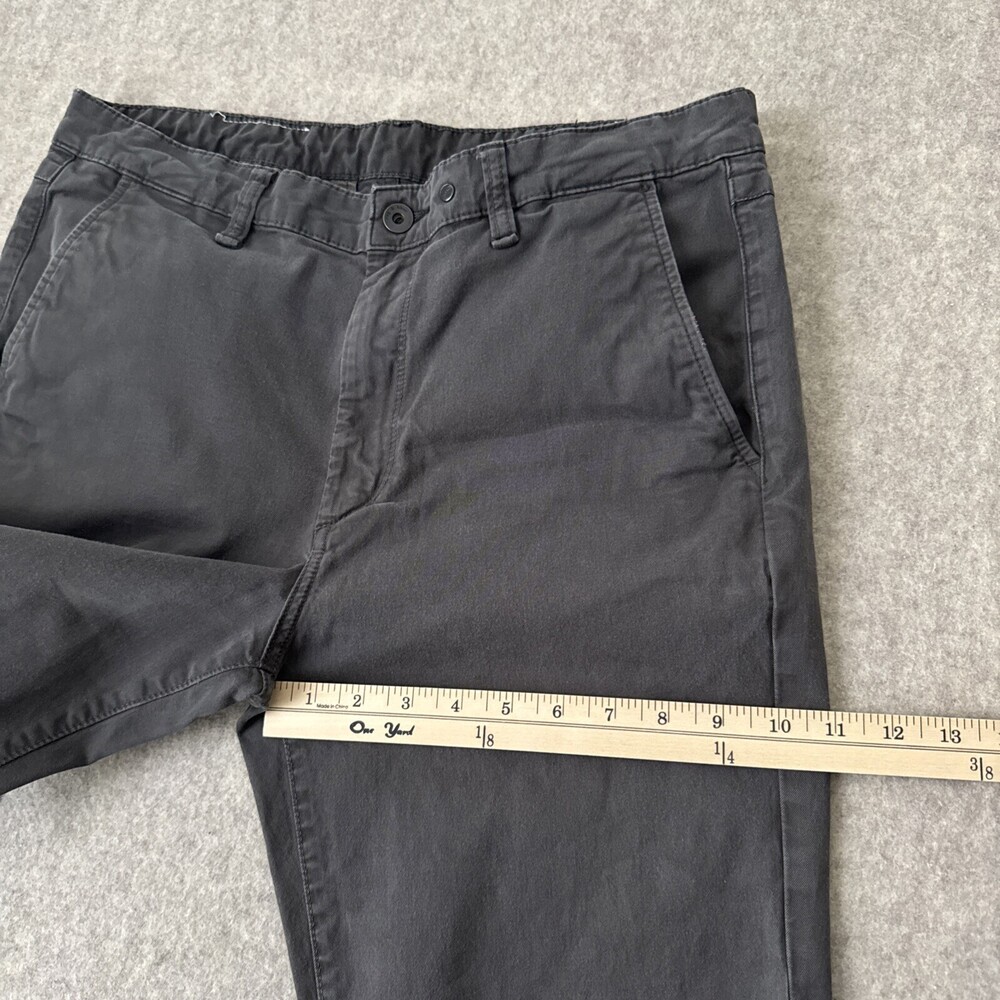 rag & bone Fit 2 Chino Pants Mens 34 Gray Slim Cotton Stretch - Picture 7 of 14